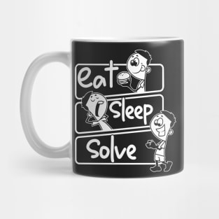 Eat Sleep Solve Repeat Speed Cubing Puzzle Cube design Mug